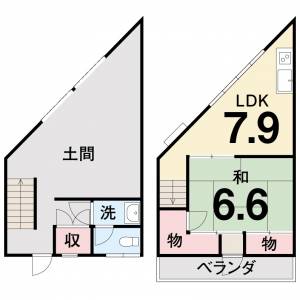 高知市弘化台 の間取り画像