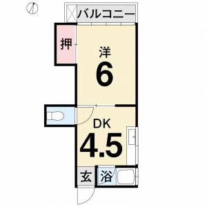 楠瀬マンション 201号室の間取り画像