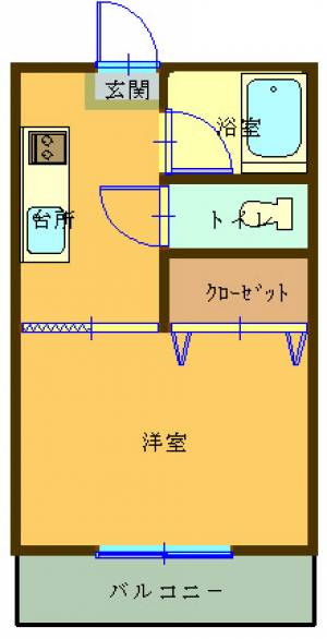  エレガンス 405の間取り画像