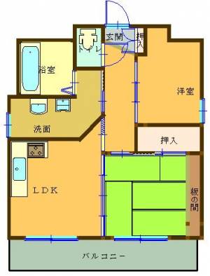 とらやビル 502の間取り画像