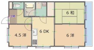 エルフ松本 303号室の間取り画像