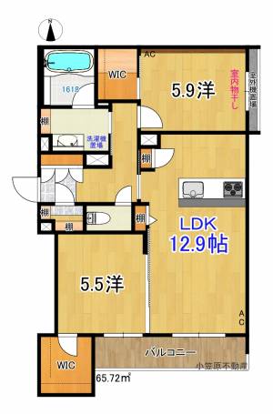 「べレオガーデンズ弥右衛門」 101の間取り画像