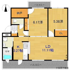 テラスワン 303の間取り画像