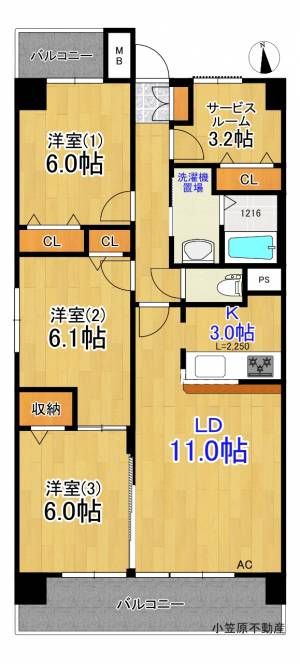 〈シャオリーコート〉 602の間取り画像