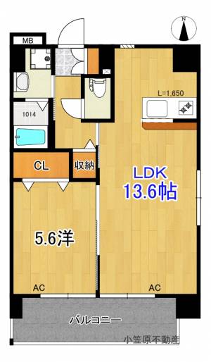 《エルフィーノⅡ》 401の間取り画像