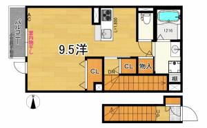 『ヴィラ新本町』 203の間取り画像