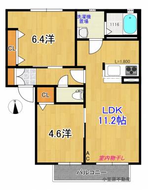 「フレグランス桃源」 1階の間取り画像