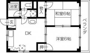 スカットハイツ 403の間取り画像