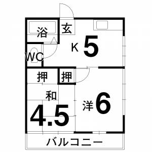 サンライズⅠ １０１の間取り画像