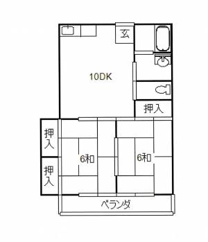 さえんばコーポ の間取り画像