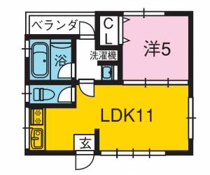 メゾン東邦Ⅷ 301の間取り画像