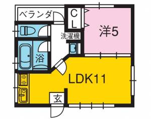 メゾン東邦Ⅷ 401の間取り画像