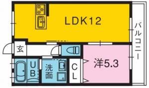 メゾン東邦Ⅲ 201の間取り画像