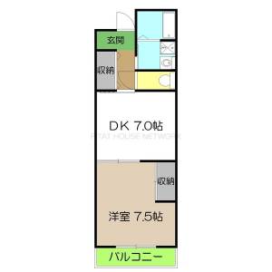 ロイヤルガーデンⅡ 107の間取り画像