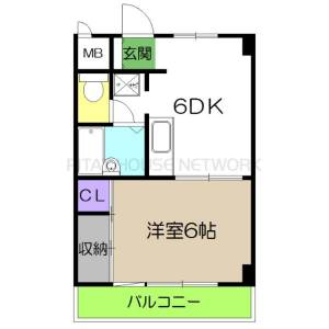 ジェンテ21 6の間取り画像