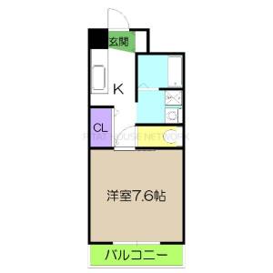 高知市大津マンション 303の間取り画像