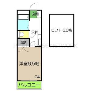 ピュア高須Ⅱ 404の間取り画像