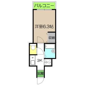 リヴィエラ上町Ⅲ 12の間取り画像