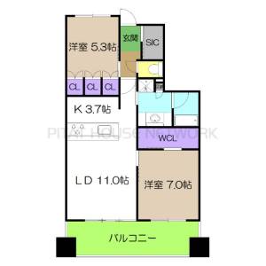 サーパスシティ城西桜通り 2の間取り画像