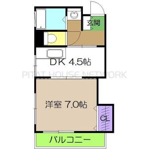 ネオクレメント 401の間取り画像