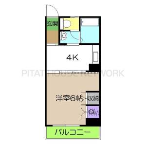 コスモハイツ高須2　B 3の間取り画像