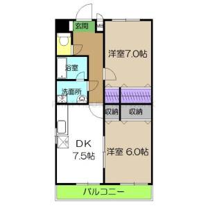 高埇マンション 1の間取り画像