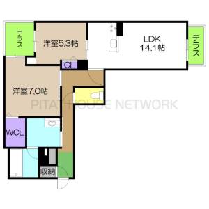 レシャルティ鷹匠 11の間取り画像