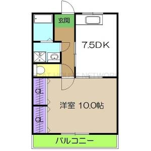 ラティス南竹島 202の間取り画像