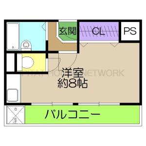 光マンション（402） 402の間取り画像