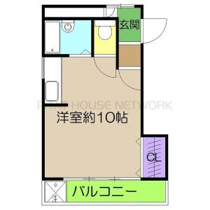 光マンション（401） 401の間取り画像