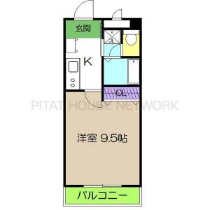 エポカ大川筋（302） 302の間取り画像