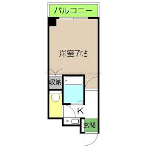 シティガーデン升形（605） 605の間取り画像