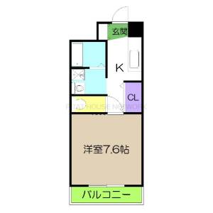 高知市大津マンション 202の間取り画像