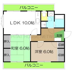 レジェンドＩＺＵＭＩ（302） 302の間取り画像