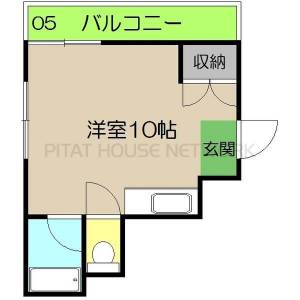 リヴィエラ大川筋 302の間取り画像