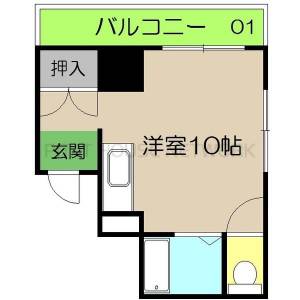 リヴィエラ大川筋（601） 601の間取り画像