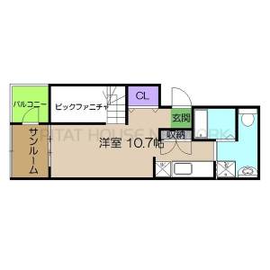 土佐ビル 202の間取り画像