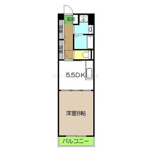 山帰来（401） 401の間取り画像