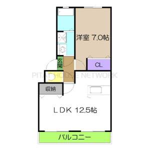 高知市一宮東町マンション 2の間取り画像