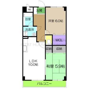 高埇マンション 3の間取り画像