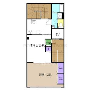 カゲヤマビル（6F） 3の間取り画像