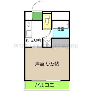 コーポ成岡Ⅱ 302の間取り画像