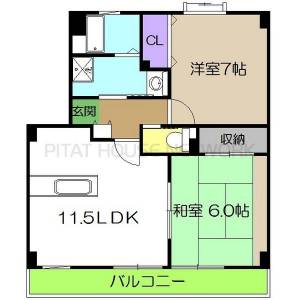 サンモール北竹島 101の間取り画像