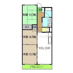 カーサエトワール 401の間取り画像