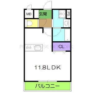 ソレイユa 203の間取り画像