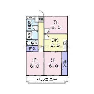 ジャーマン　アイリス　西川 403の間取り画像