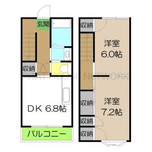 コスモハイツ高須2　C C405の間取り画像