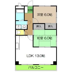 澤村マンション 301の間取り画像