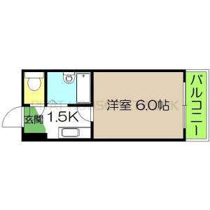 セブンシーズ入明アネックス 506の間取り画像