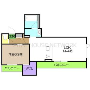 ベレオガーデンズ弥右衛門 301の間取り画像